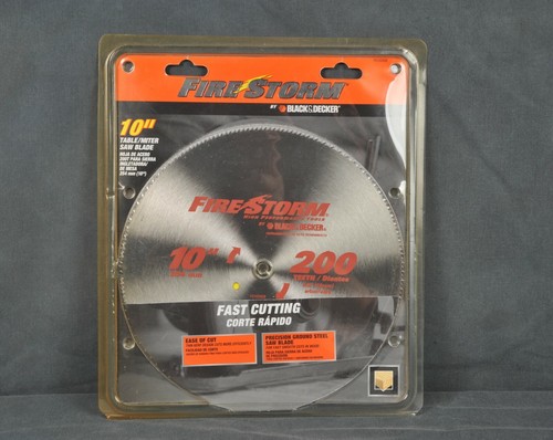 Black & Decker Firestorm Circular Saw Blade Steel 10" 200 Teeth 5/8" Arbor - Picture 1 of 2