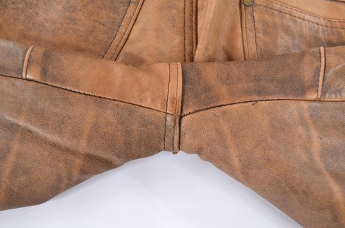Hein Gericke Vintage Motorcycle Biker Leather Pants Trouser Mens EUR 46 / US~W31 - Picture 15 of 21