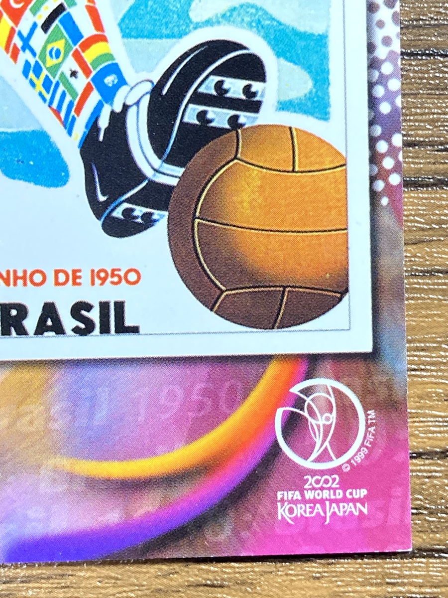 Panini 2002 World Cup Card Official Poster P4 1950 Brazil Japanese