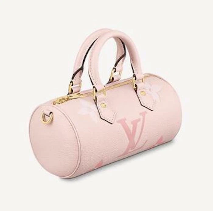 Louis Vuitton LV GHW Papillon BB 2way Shoulder Bag Bubblegram Pink