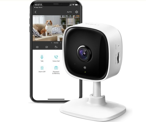 TP-Link Tapo C100 Home Security Wi-Fi Camera – 1080p Full HD Alexa & Google Home