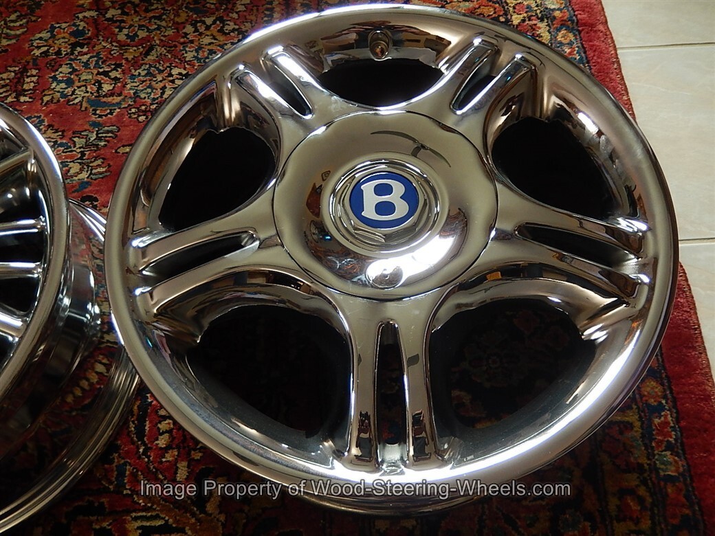 New  Bentley Wheel Hub Cap Chrome Fits Azure 2000 - 2003   Wheels 18"x 8.0" NOS