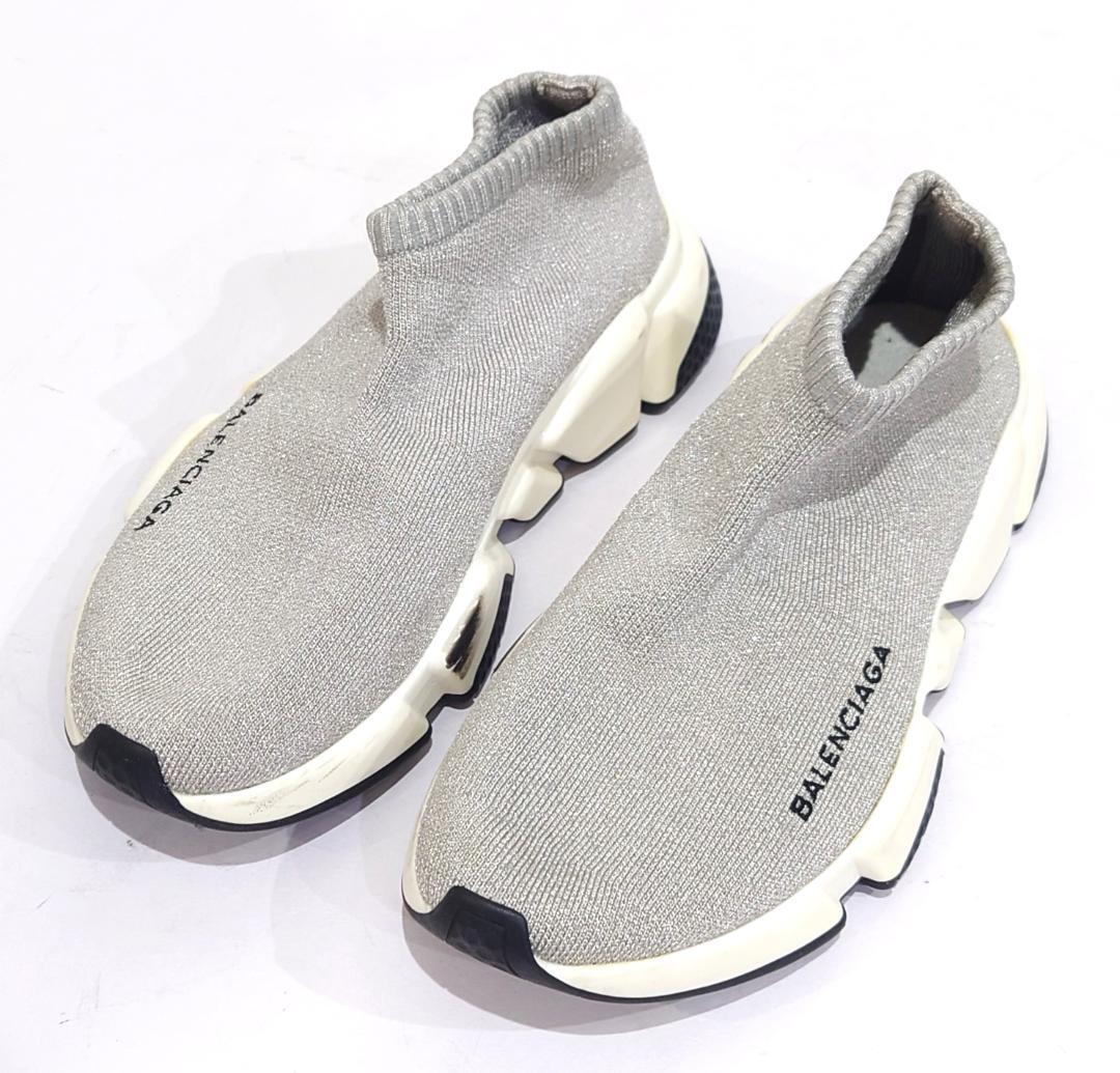 Balenciaga Speed Trainer Silver EU35 Authentic G12151550