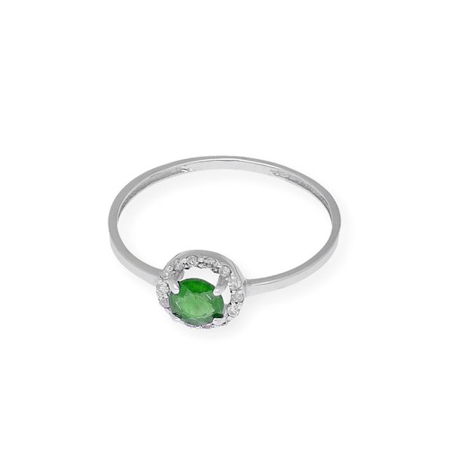 Anillo Rubí y Diamantes Oro Blanco Complementos de Mujer Joyería de Moda - Imagen 11 de 13