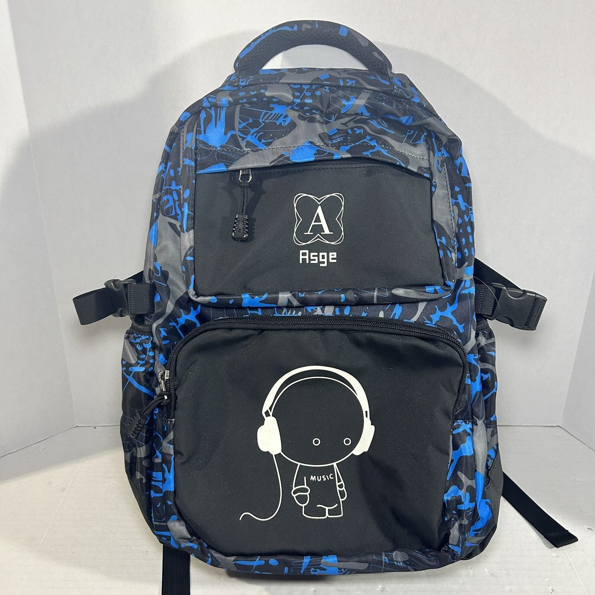Asge Boys School Backpack Large Nylon Bookbag Teen Travel Hiking Daypack Asge School Backpack Boys Teenagers School Bags Honduras | Ubuy main image 3