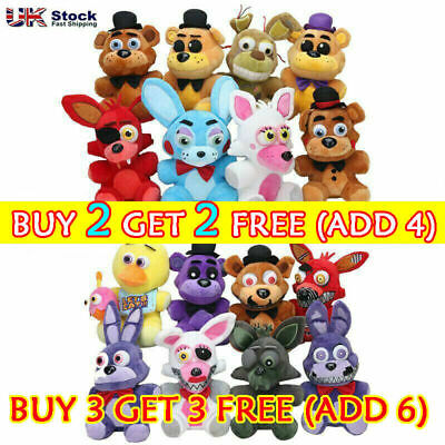 In Stock】15cm FNAF Five Nights at Freddy's Sanshee Plush Bear/Foxy Gift