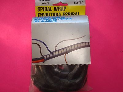 1/2'' 7 FT CALTERM SPIRAL WRAP SPLIT WIRE LOOM CABLE FLEX TUBING EXPANDABLE    