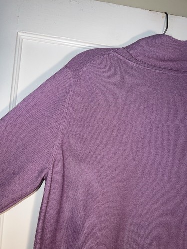 Eileen Fisher Turtleneck Sweater 100% Merino Wool Lilac Size L. d740 - Picture 9 of 13