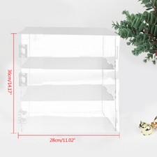3- Tier Acrylic Display Shelf Box Cosmetic Rack Case Holder Cabinet for Jewelry.