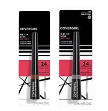 Lot of 2 Covergirl Get in Line Liquid Eyeliners WP Choose Amber or Grey