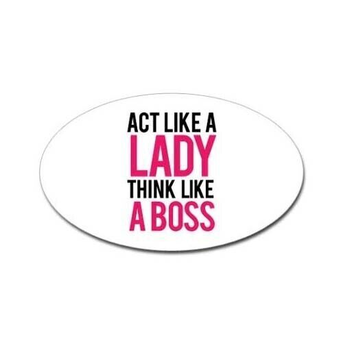 Act like a Lady think like a Boss Aufkleber - Bild 1 von 2