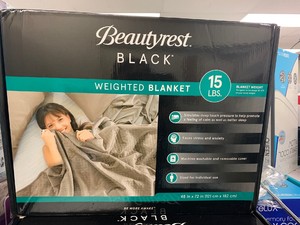 Beautyrest Black Weighted Blanket 15 Lbs | eBay