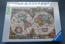 Ravensburger Puzzle 1500 Teile Historische Weltkarte 1636 NEU