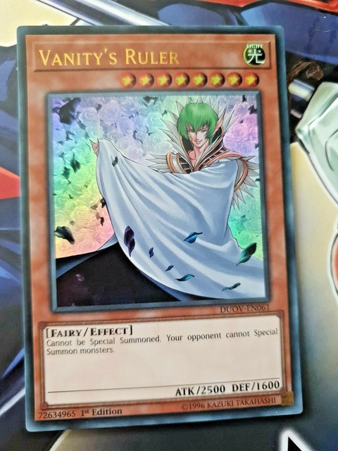 Vanity's Ruler - DUOV-EN061 - Ultra Rare - 1st Edition | YuGiOh NM | eBay