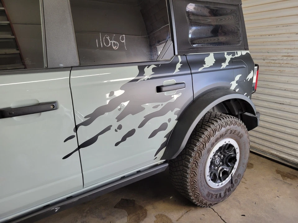 Calcomanía rayas laterales salpicaduras de barro para Ford Bronco 2021 2022 y superior 2 y 4 puertas Foto 4 de 4