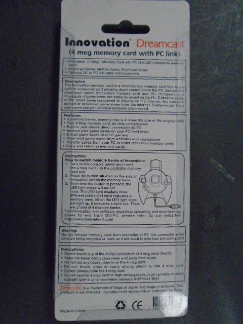 Sega carte mémoire pour Dreamcast - Autre accessoire gaming - Achat