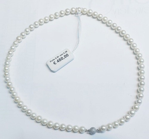 COLLANA DI PERLE MARE MM. 6,00/6,50 - Foto 2 di 5