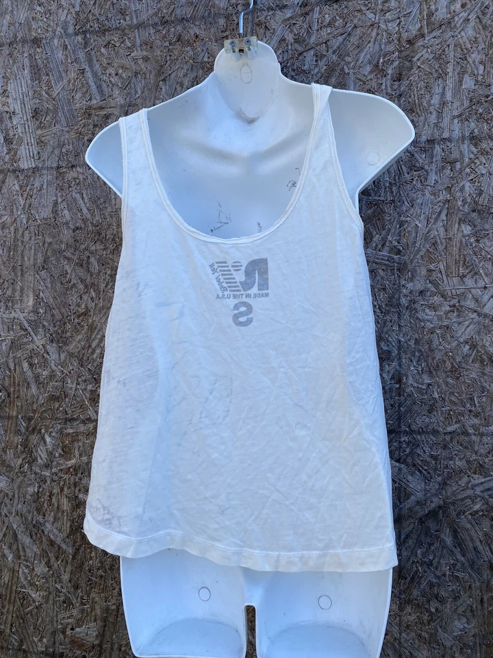 Camiseta regata Bon Jour Rebel Yell marca cropped tamanho P novas etiquetas EUA - Imagem 4 de 4