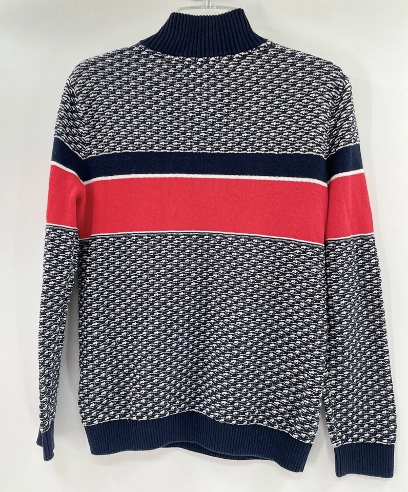 Suéter Tommy Hilfiger Mujer Niño Cuello Alto Estampado Tejido Talla XL 16-18 Foto 2 de 4