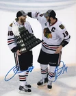 PATRICK KANE JONATHAN TOEWS SIGNED AUTOGRAPH 8X10 PHOTO CHICAGO BLACKHAWKS
