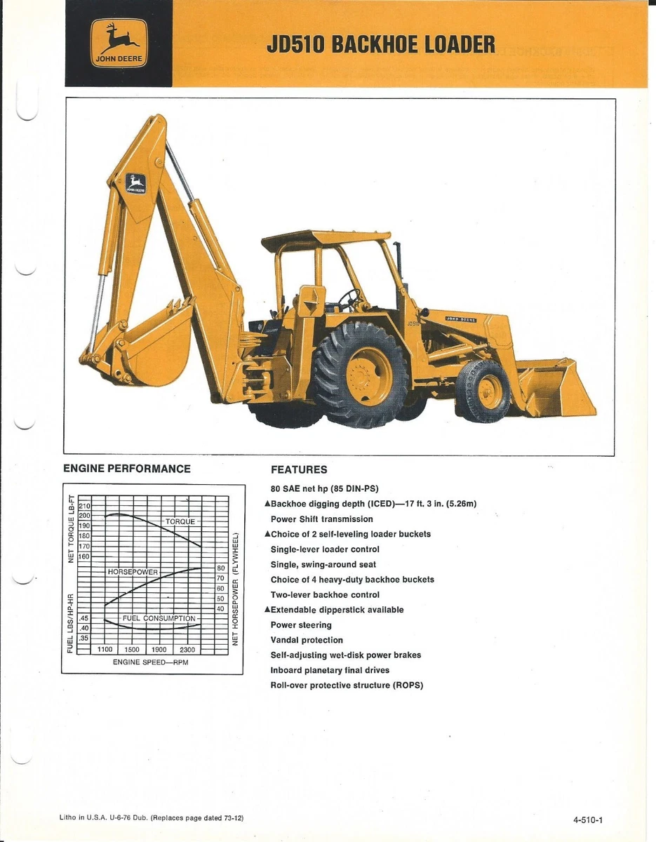 John Deere 510d Backhoe