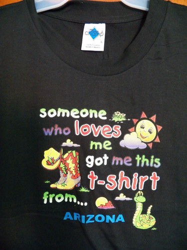 Kids T-Shirt Size 14-16 Someone Who Loves Me Got Me This T-Shirt From Arizona - Picture 3 of 8