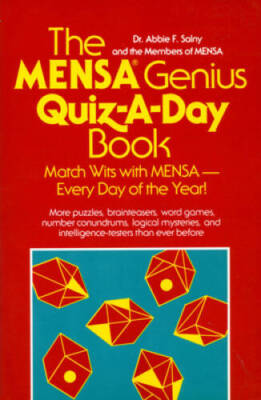 The Mensa Genius Quiz-a-day Book - Paperback By Salny, Abbie F. - GOOD