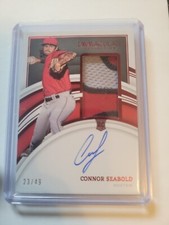 2022 Immaculate Connor Seabold Rookie Patch On Card Auto RPA SP #23/49 RC Boston