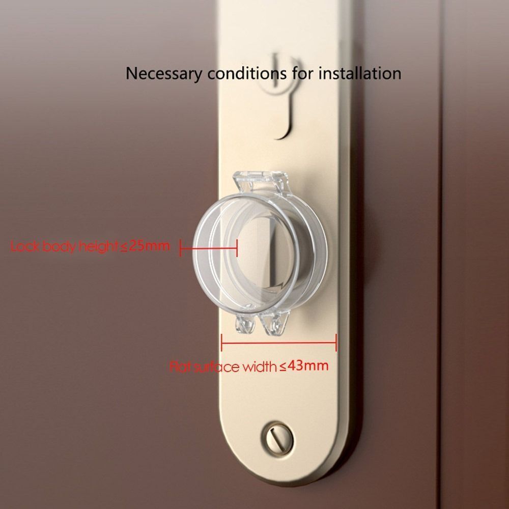 PP Child Proof Deadbolt Lock Kids Protection Door Knob Cover Home eBay