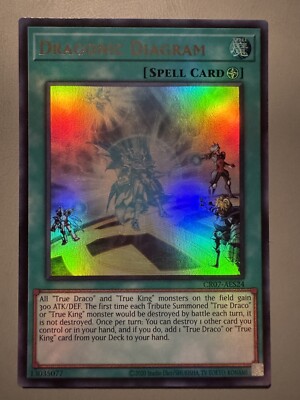 YUGIOH DRAGONIC DIAGRAM (SPELL) ASIA ENGLISH CR07-AES24 ULTRA RARE (1ST  RUN)
