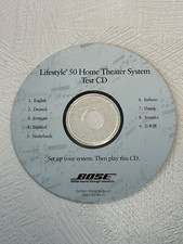 Bose Lifestyle 50 Home Theater System Test CD  