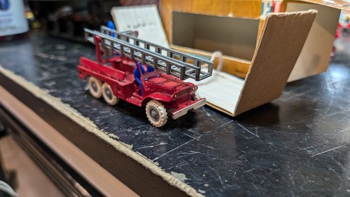 FJ Miniatures France 1/55 scale Dodge 6x6 Red Fire Ladder Truck wO/B - Picture 2 of 12