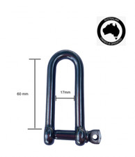 8mm Marine Grade Stainless Steel LONG D Dee Shackle Boat Marine Shade Sail DIY