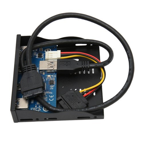 USB 3.2 Front Panel Hub USB3.2 TYPE C Floppy Drive Bay Panel 6 Ports Fit - Picture 15 of 22