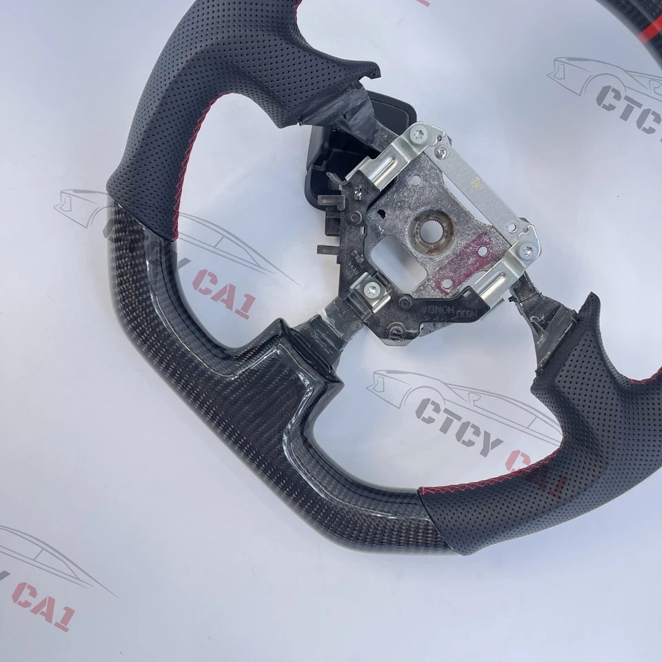 Custom Carbon Fiber Steering Wheel For Honda S2000 2000-2009 Civic (SI) 2002-05 - Image 4 of 4