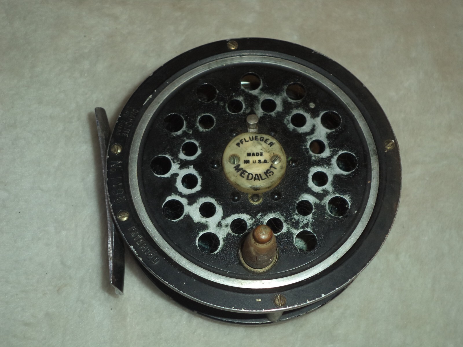 Moulinet De Pêche à La Mouche Vintage PFLUEGER MEDALIST 1495 CJ - Fabriqué à Hong Kong