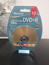 Memorex LightScribe DVD R 10 Pack New, 4.7 GB 120 Minutes Video 16X
