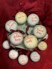Vintage 12 Days of Christmas Sugar Ball Ornaments in Decorative Hexagon Box — photo 2