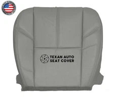 2010 Chevy Suburban LS, Hybrid Driver Bottom Leather Replacement Seat Cover Gray