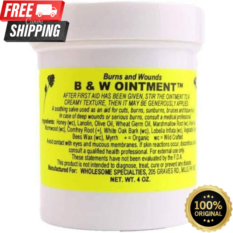 B&W Ointment - Burn and Wound Ointment Free & Fast Ship