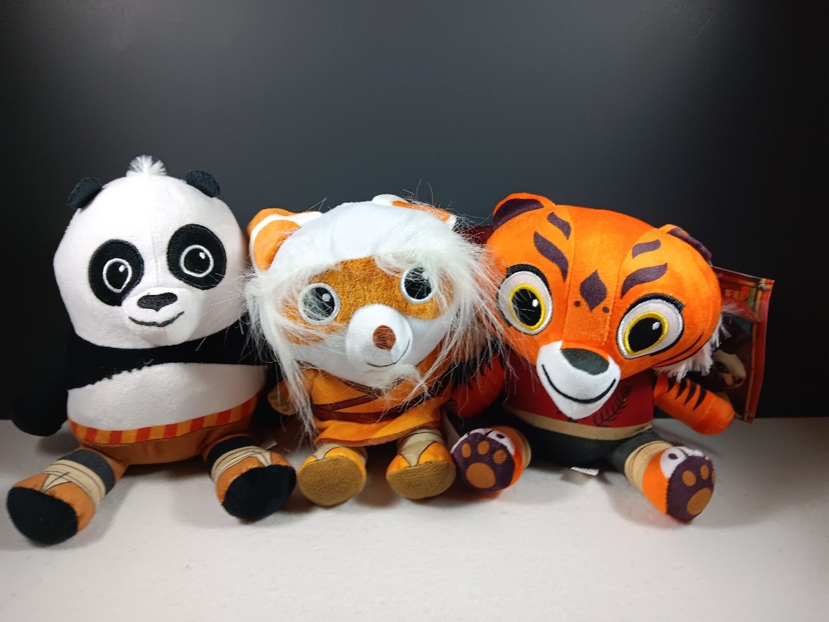 Kung Fu Panda Set of Shifu TIGRESS Plush 6