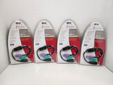 4 Tripp LITE USB to PS/2 Adapter Converter for Keyboard Mouse U219-000-R, Lot