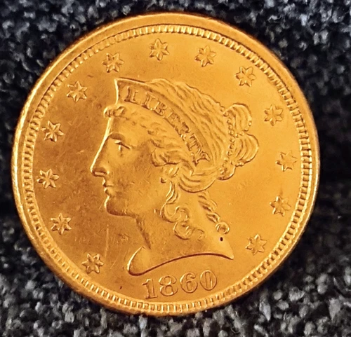 1860-P Liberty Quarter Eagle — photo from the most recent tracked eBay sale