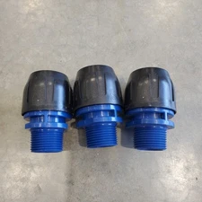 Aircom Quick Line QLMNPA025088NPT Male NPT Adapter 25mm - 1" NPT Lot of 3