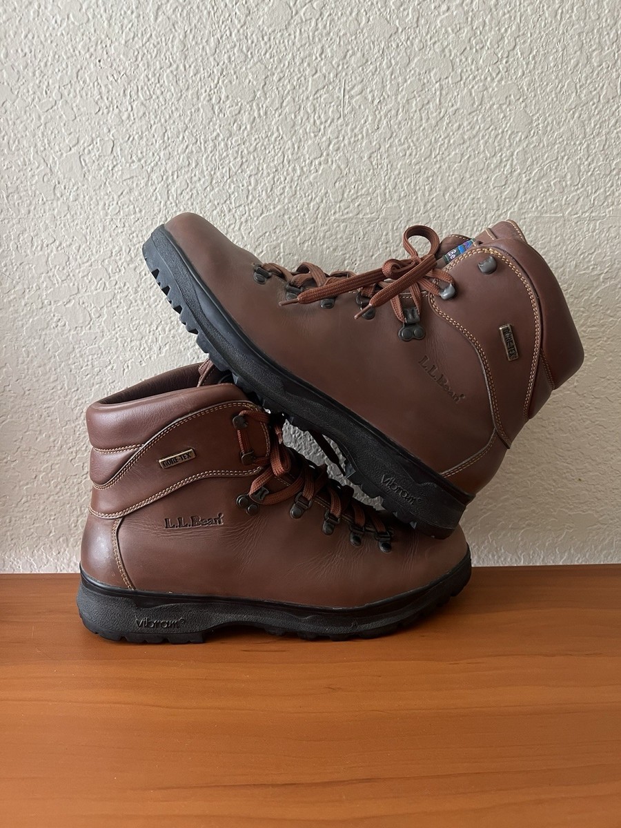 LL Bean Cresta Leather Hiking Boots Men\'s 12M Gore-tex Vibram Sole  Romania Work L.L.Bean Gore-Tex Cresta Hikers, Fabric/Leather Reviews  main image 2