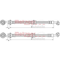 2X Metzger BremsschlÄUche Vorne Passend FÜR Nissan Qashqai Links+Rechts