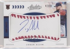 2020 Absolute Rookie Baseball Material Signatures Pink 2/75 Logan Allen Auto 2a9
