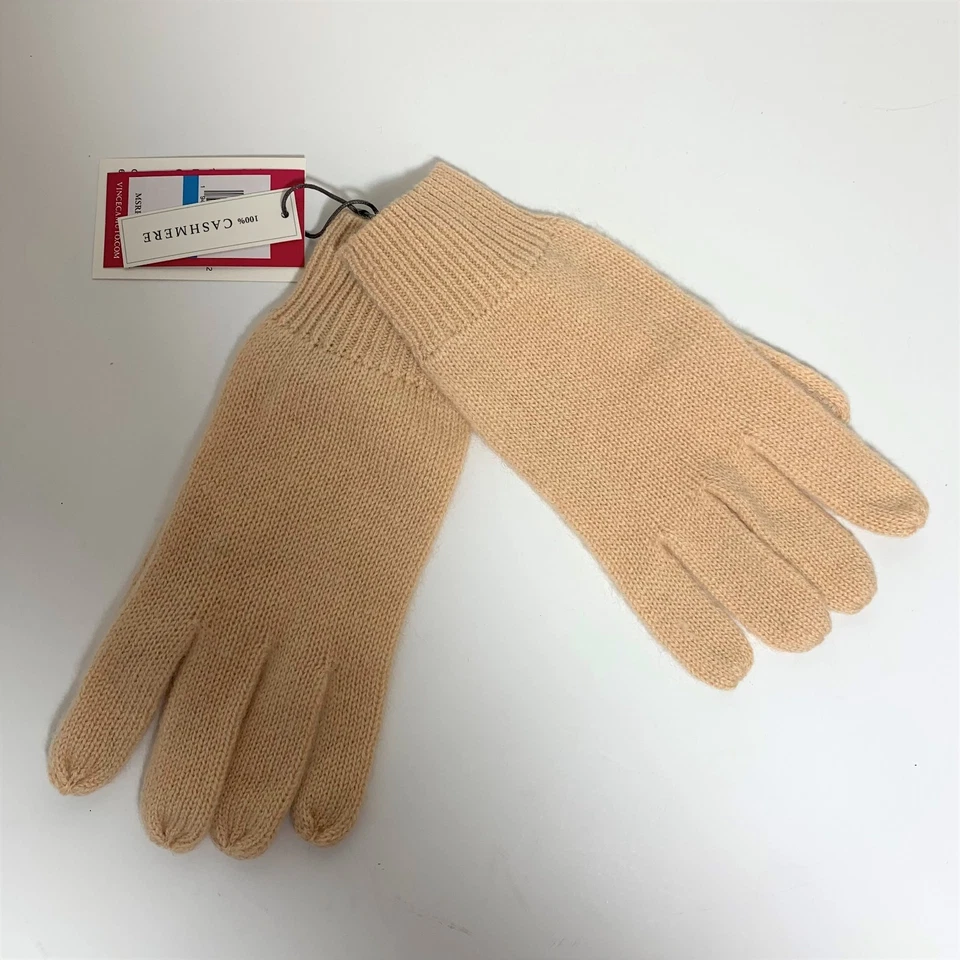 Guantes tecnológicos de punto de cachemir Vince Camuto talla única para la mayoría de los tostados camel NUEVO Foto 4 de 4