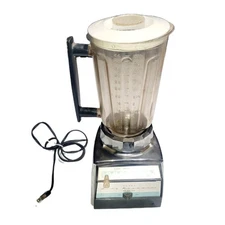 70s Vintage Sears Lady Kenmore 600 Chrome 8 Speed Blender 1970s TESTED & WORKS