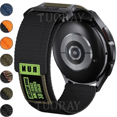 Sport Nylon Armband für Samsung Galaxy Watch 7 6 5 4 3 40-47mm Classic Active 2